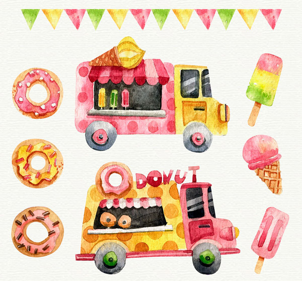 甜品车和甜点