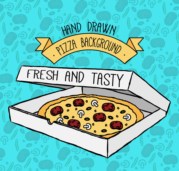 美味盒装披萨