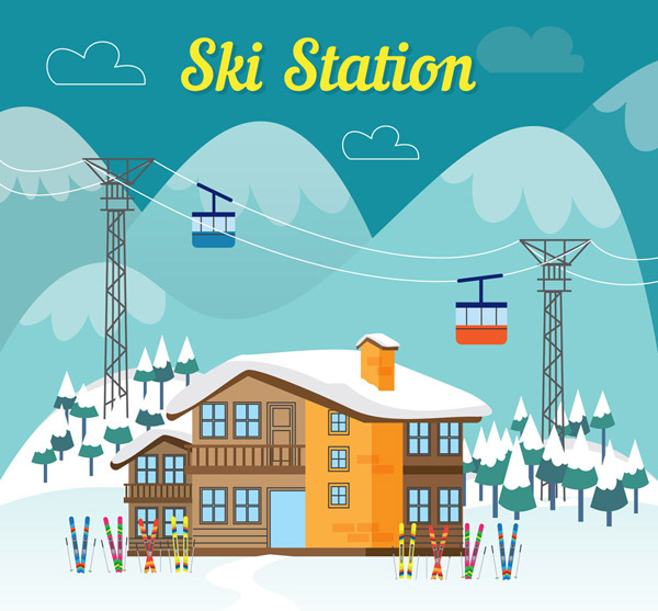 冬季滑雪场
