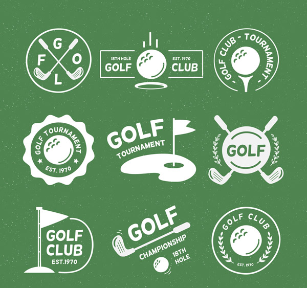 高尔夫元素标志
