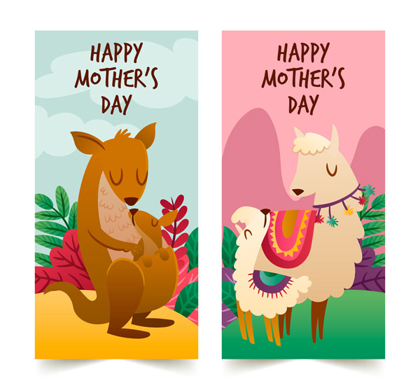 母亲节动物banner