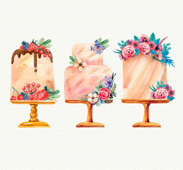 花卉装饰蛋糕