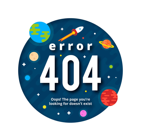 太空404错误页面