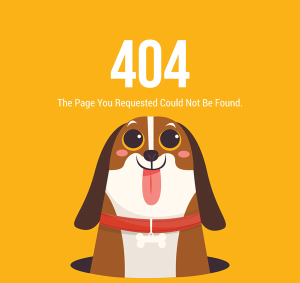 比格犬404错误页
