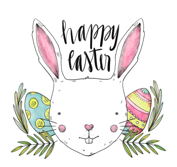 复活节白兔和彩蛋