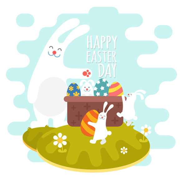 复活节大白兔