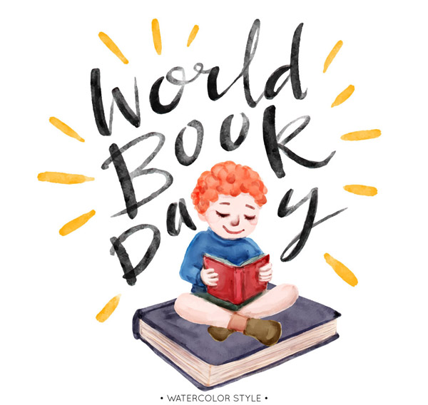 世界图书日阅读男孩