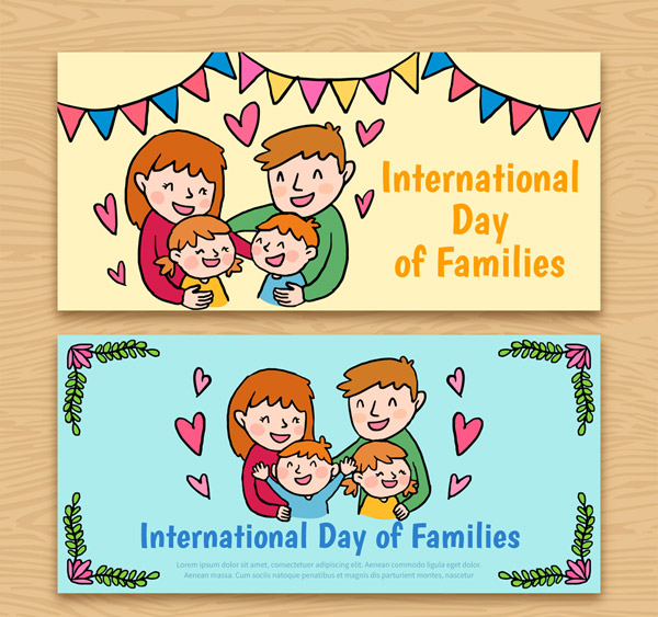 彩绘国际家庭日