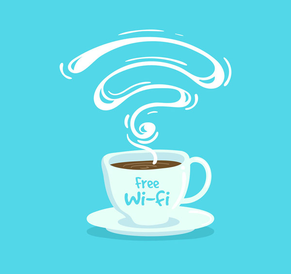 热咖啡和免费无线网