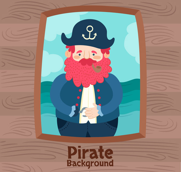 卡通海盗船船长