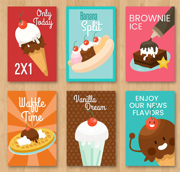 夏季冰淇淋卡片