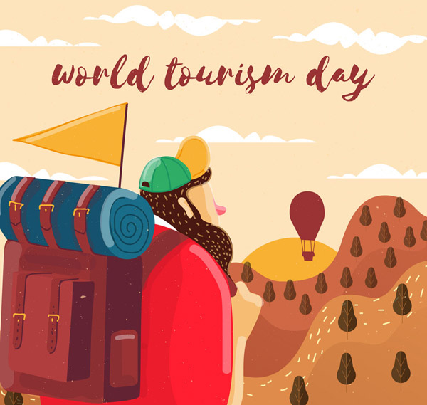 世界旅游日背包客