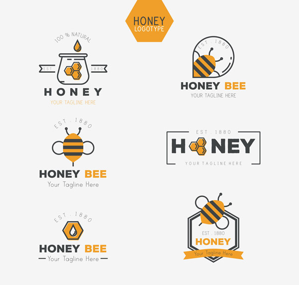 创意蜂蜜标志