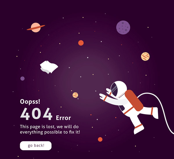 宇航员404页
