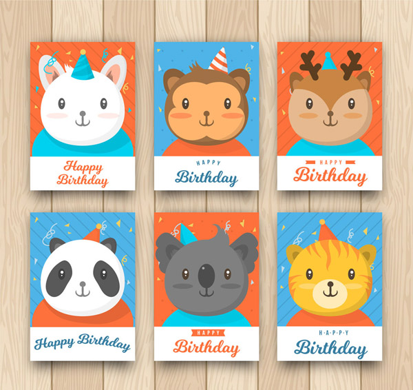 动物生日卡片设计