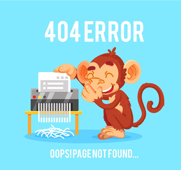 猴子404错误页