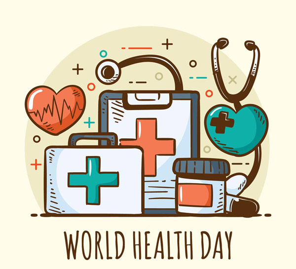 世界卫生日医疗元素