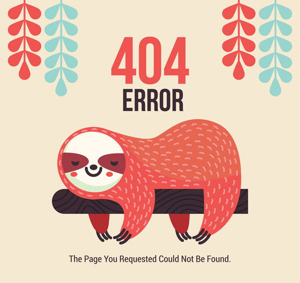 树懒404错误页