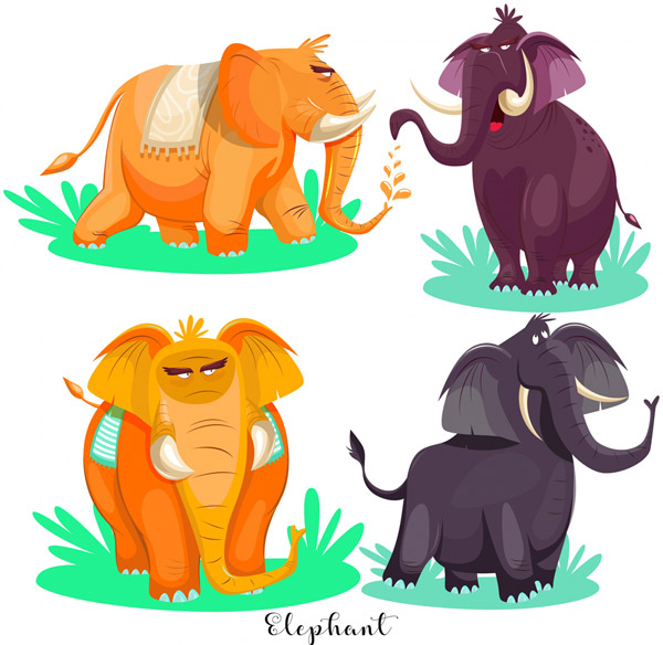 卡通非洲象