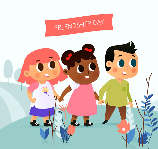国际友谊日儿童