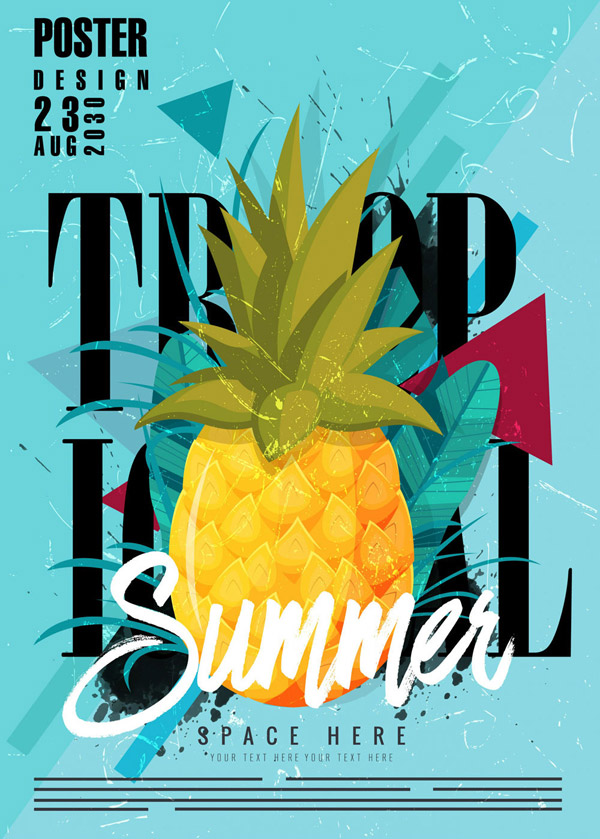 菠萝夏季海报