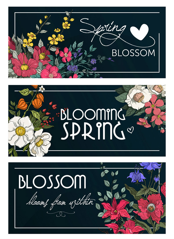 春季花卉banner