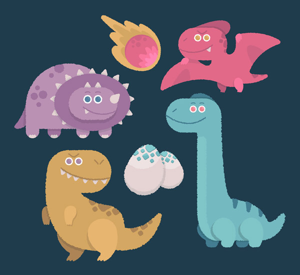 4款可爱恐龙