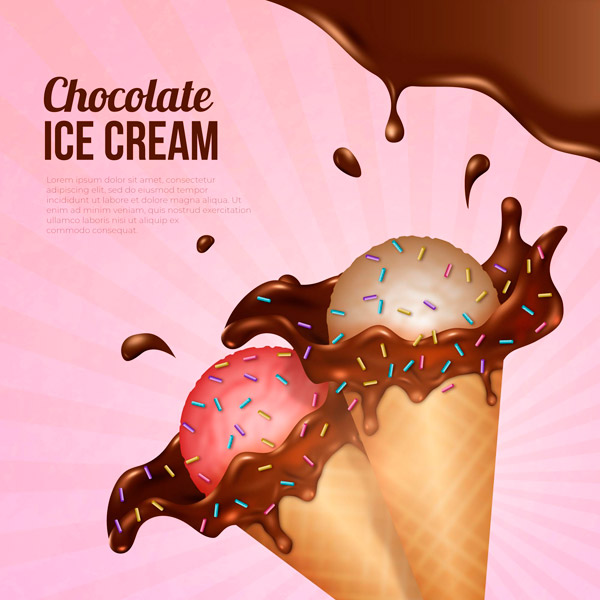 美味冰淇淋广告