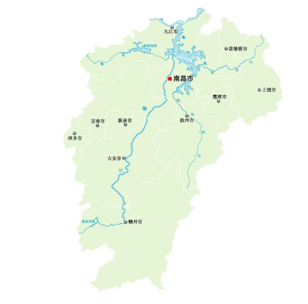 江西省矢量地图