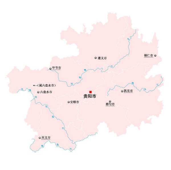 贵州省矢量地图