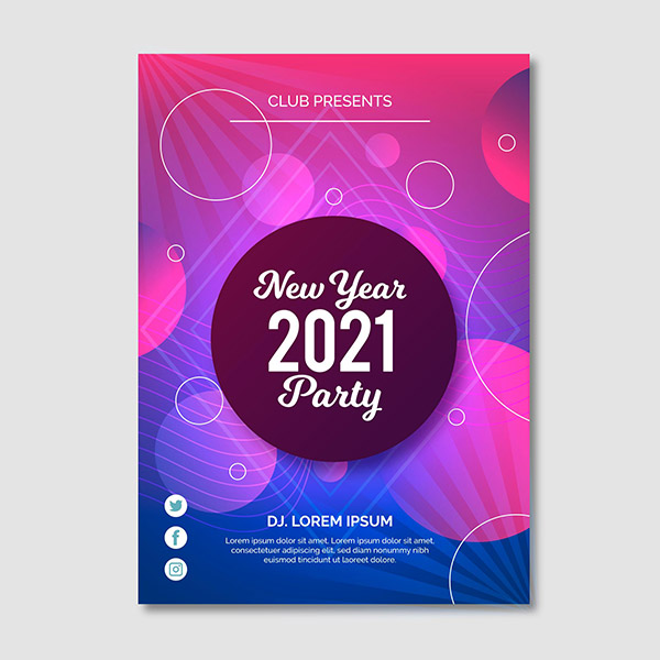 素材分类: 平面广告所需点数:   0 点 关键词: 2021新年海报设计矢量
