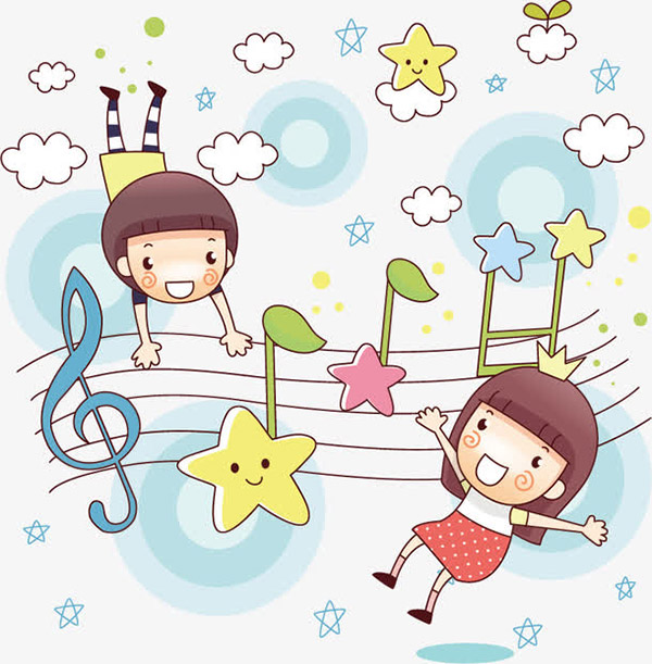 关键词: 儿童音乐插画素材,音乐,乐符,星星,彩色,手绘,卡通动漫,儿童