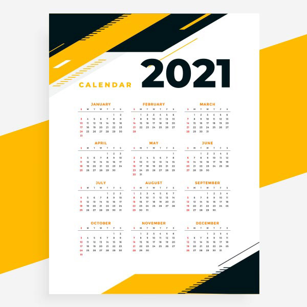 0 点 关键词: 2021挂历模板矢量图,2021挂历,新年日历,2021日历