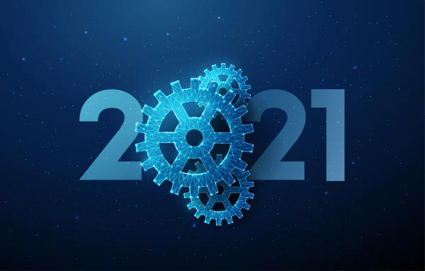 2021科技风新年海报
