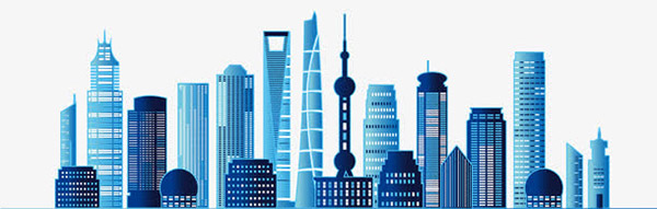 手绘上海城市建筑插画