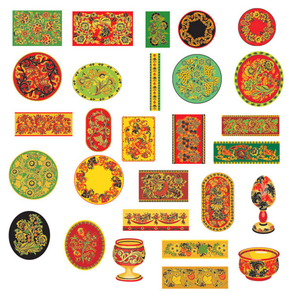 古典花纹与器皿