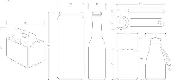 素材分类: 矢量包装设计所需点数: 0 点 关键词: 啤酒物料线稿矢量图