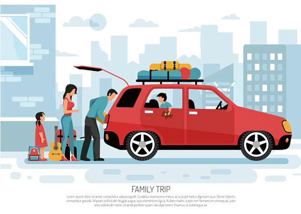 家庭自驾车旅行插图