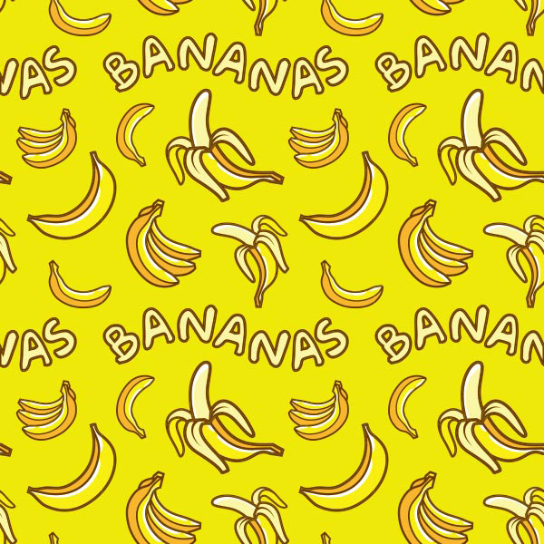 卡通手绘香蕉背景