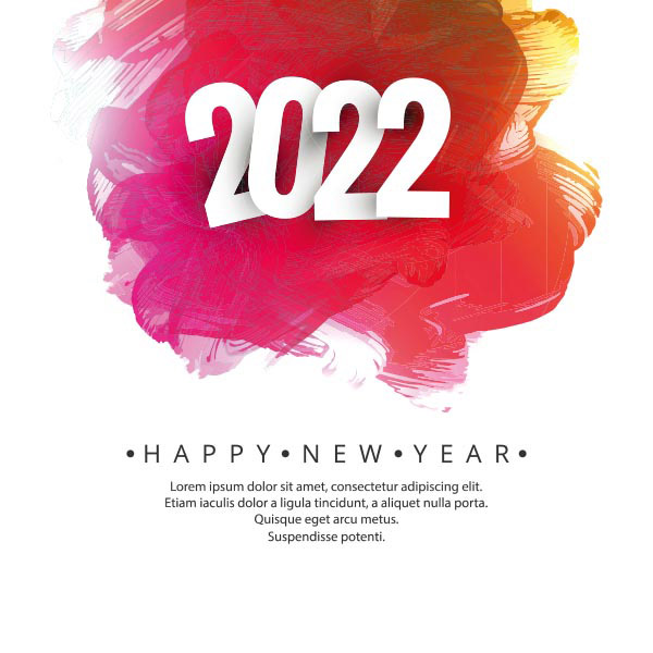 2022矢量新年海报