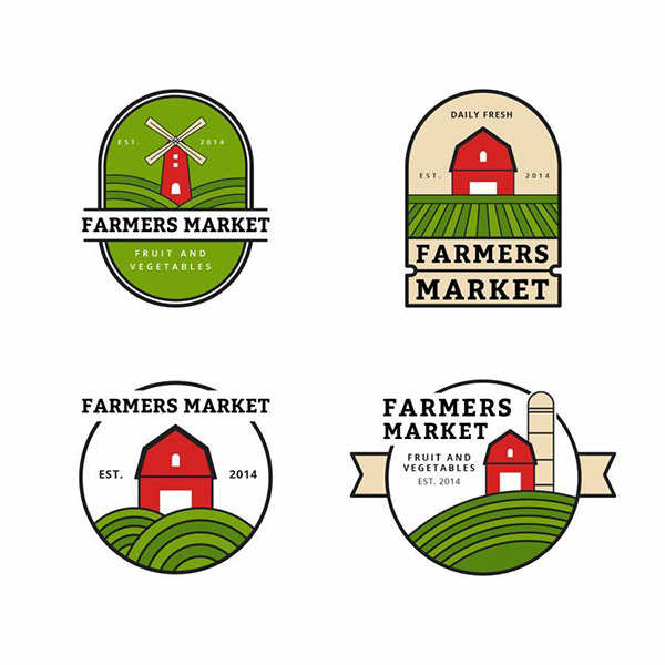 农贸市场标志集合