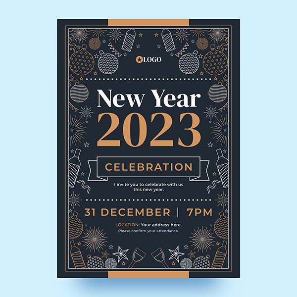 2023新年派对海报