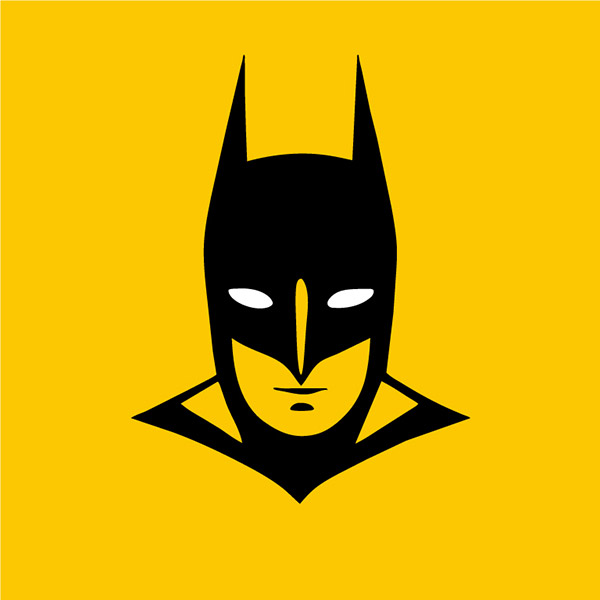 蝙蝠侠标志矢量插画