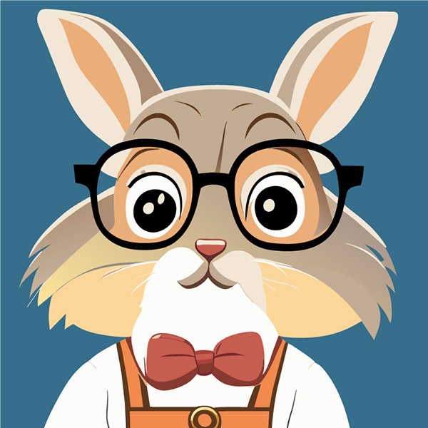 可爱兔子博士插图