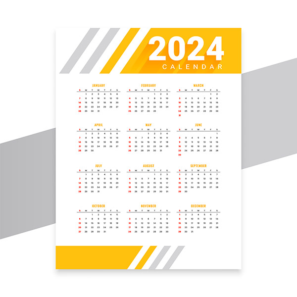 2024新年商务日历