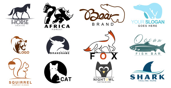 动物主题标志logo