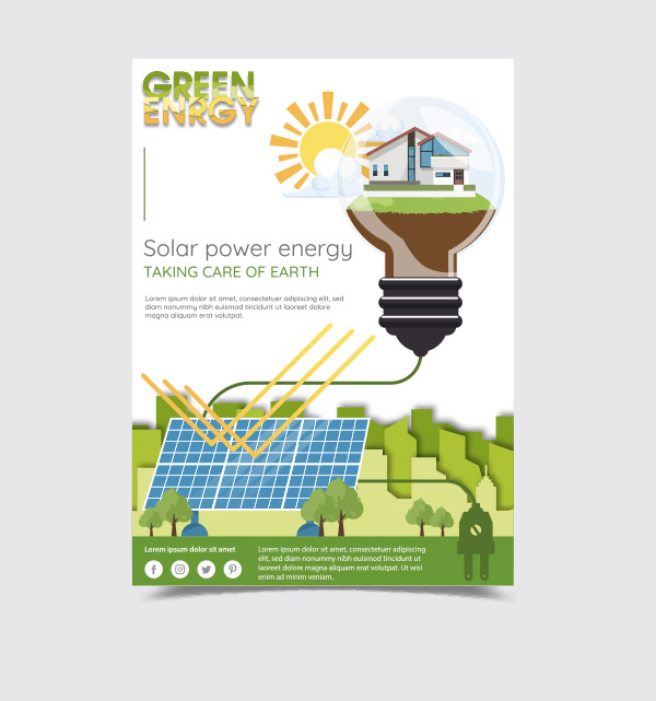 环保太阳能海报
