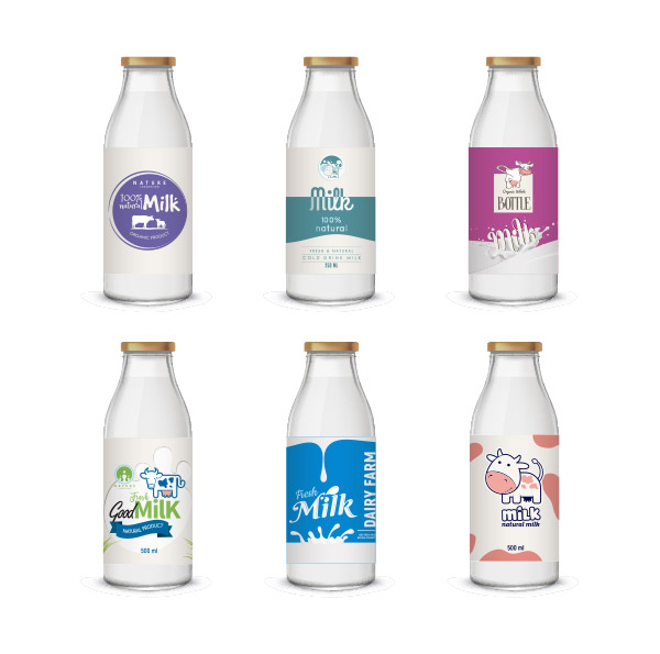 牛奶瓶包装设计