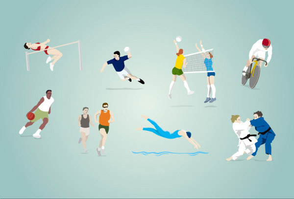奥运会比赛项目_矢量体育运动 - 素材中国_素材