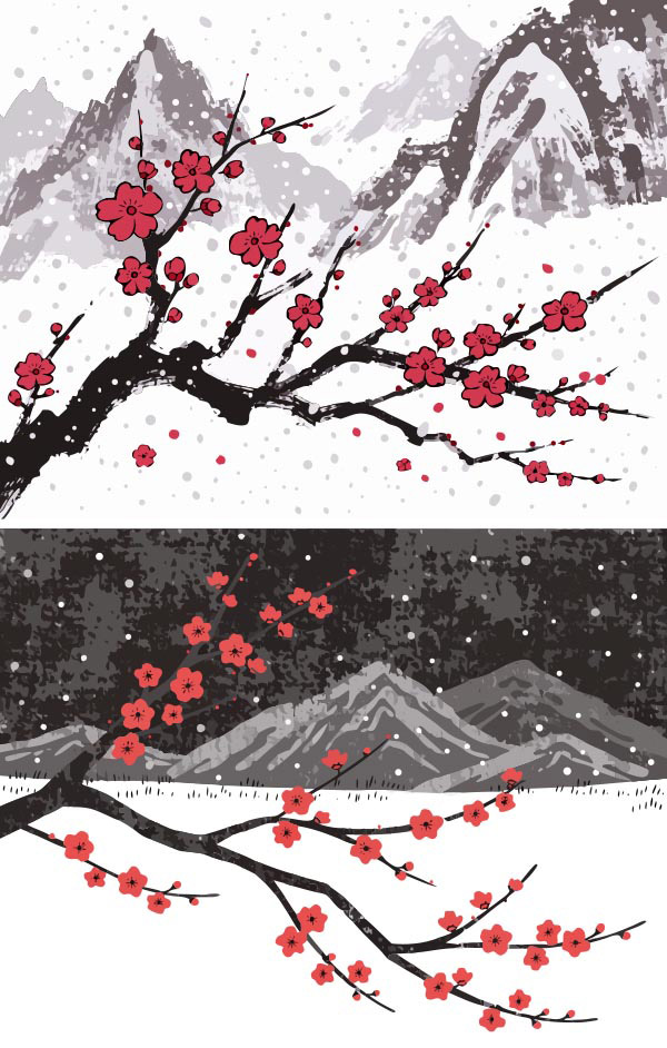 ˮī������÷��ѩ